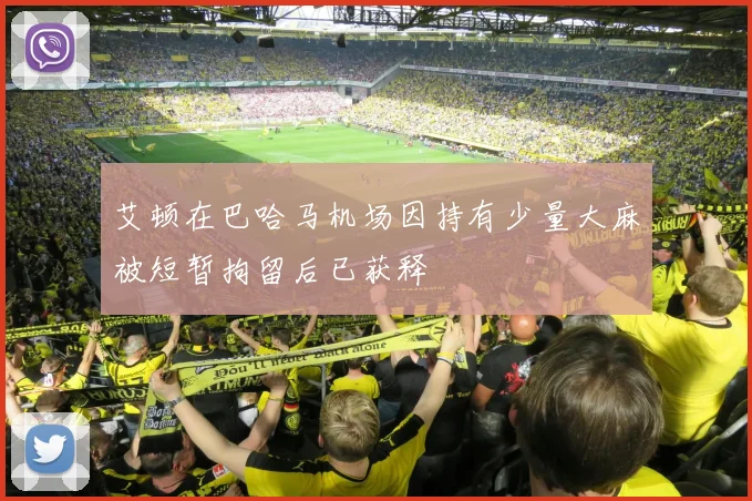 艾顿在巴哈马机场因持有少量大麻被短暂拘留后已获释